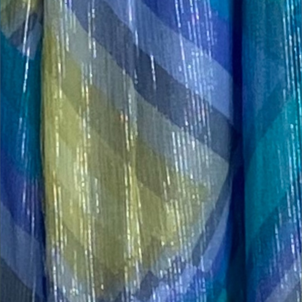 BCBG MaxAzria Blue Green Halter Maxi Dress - Picture 8 of 8